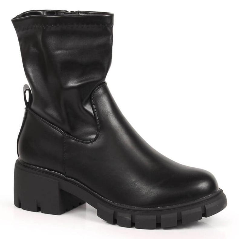 Botas Jodhpur con tacón alto y plataforma aislante Jezzi W JEZ379 negro