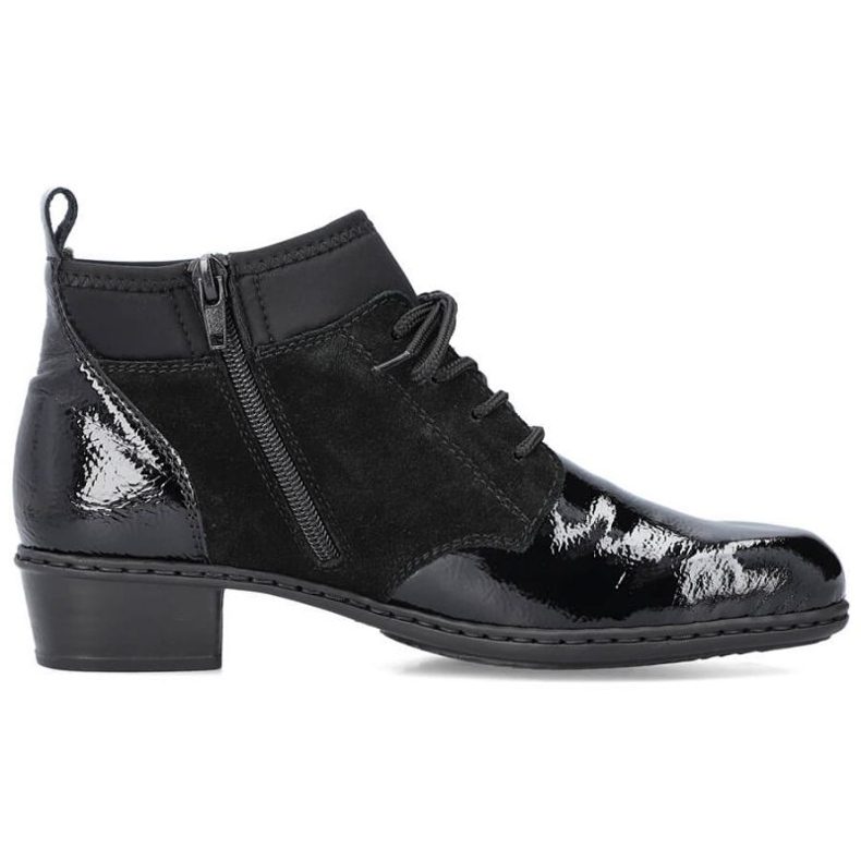 Botas insuladas piel lacada Rieker W RKR573 negro
