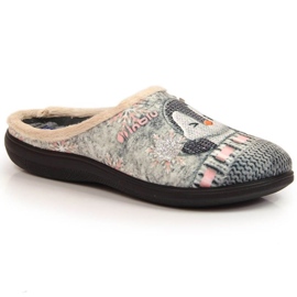 Cómodas zapatillas de estar por casa cálidas Inblu W ARC25 gris