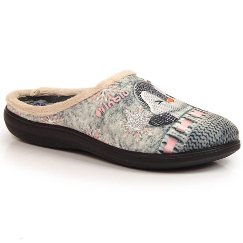 Cómodas zapatillas de estar por casa cálidas Inblu W ARC25 gris
