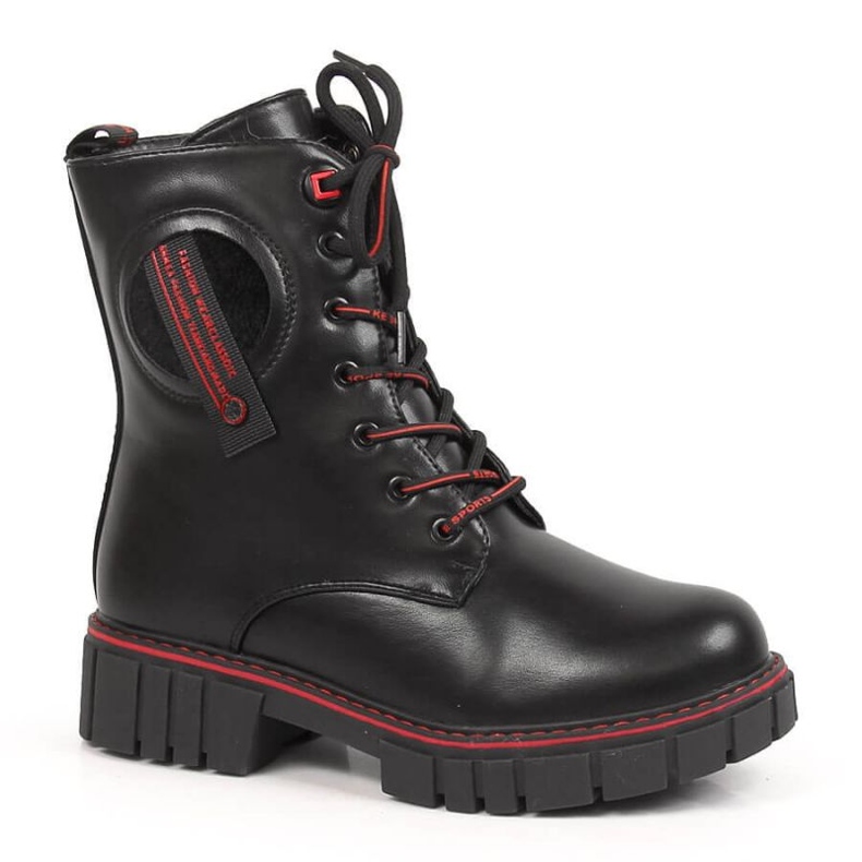Botas con aislamiento de lana de oveja NEWS Jr EVE381 negro