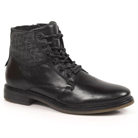 Botines de piel Bugatti M INT1802 negro