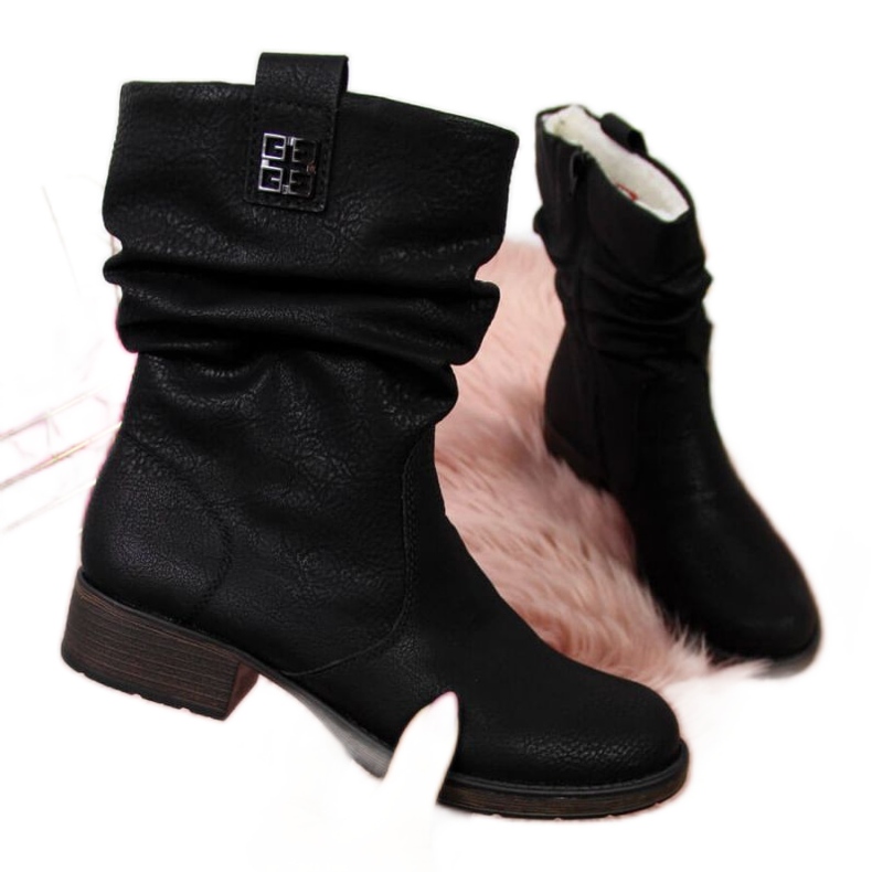 Botas con aislamiento de lana Rieker RKR174 negro