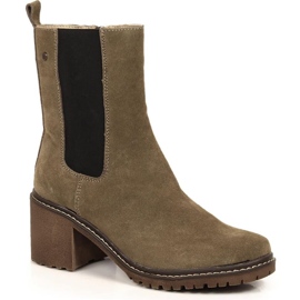 Botas de piel ante poste insuladas Filippo W PAW392B beige