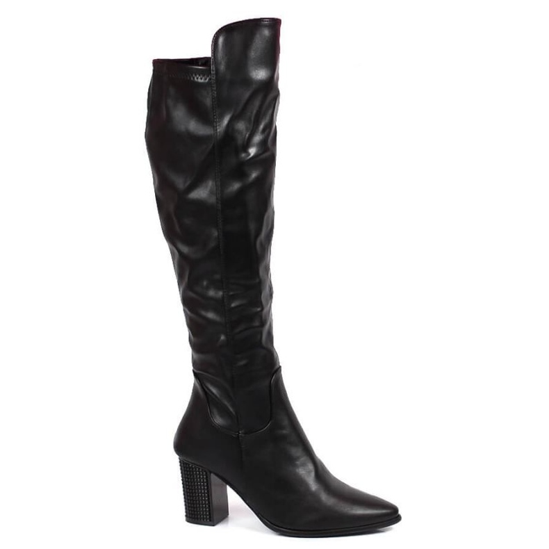 Botas sobre poste decorativo, aisladas Filippo W PAW397 negro