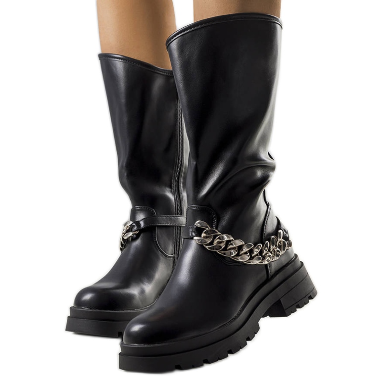 Botas negras con aislamiento de Isai negro Botas negras con aislamiento de Isai negro
