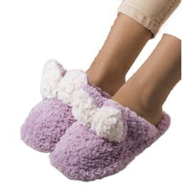 Pantuflas Suaves Conejo Morado violeta Pantuflas Suaves Conejo Morado violeta