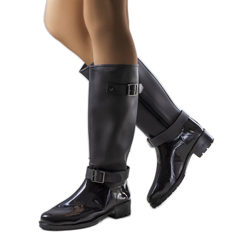 Botas altas negras de Lahti. negro Botas altas negras de Lahti. negro