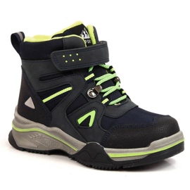 Zapatos con aislamiento de lana de oveja News Jr. EVE383B azul marino