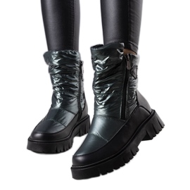 Botas de nieve de mujer Koltso verdes negro