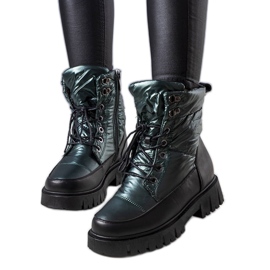Botas de nieve de mujer Anderson verde negro