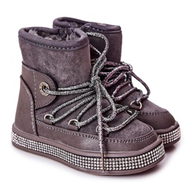 Botas de nieve para niños con circones grises