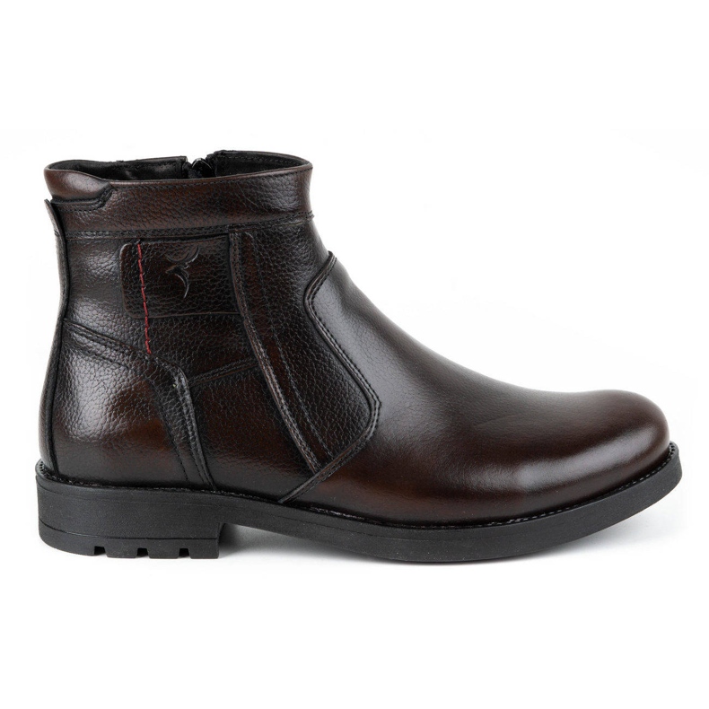 Olivier Botas Chelsea de piel de invierno para hombre 302MP kabir marrón
