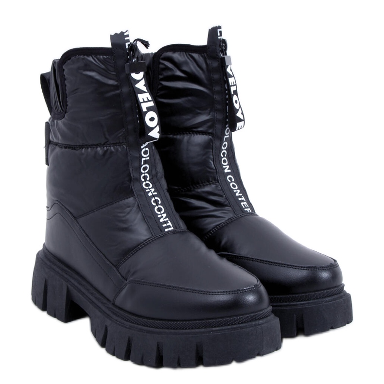 BM Botas de nieve con aislamiento de Joanie Black negro BM Botas de nieve con aislamiento de Joanie Black negro