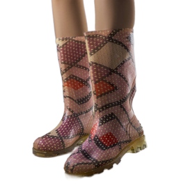 Botas altas rosas de Massby rosado