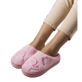 BM Pantuflas blandas rosa Smile Bear rosado