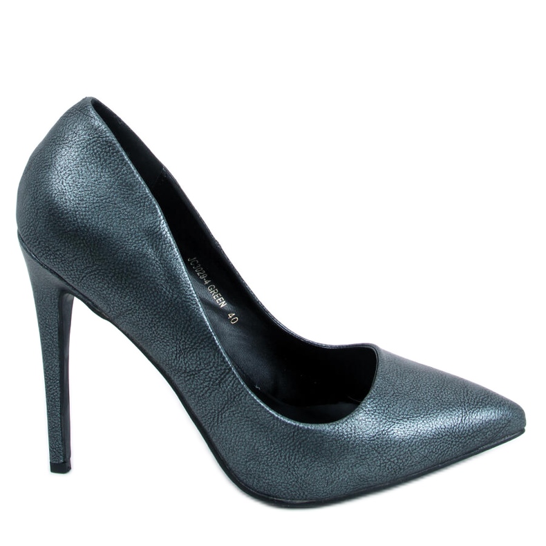 BM Zapatos de tacón de mujer Leda Green negro verde