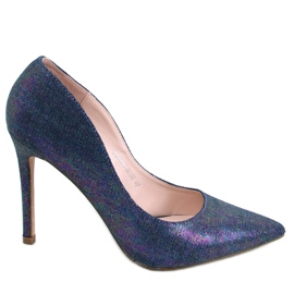 PA1 Tacones irisados ​​de mujer Halsey Blue azul marino azul multicolor