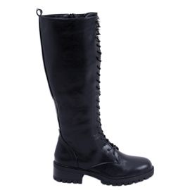 PA1 Botas con cordones de mujer Tarver Black negro