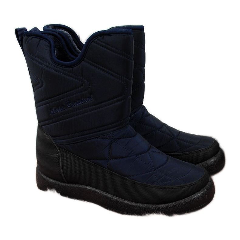 News Botas de nieve impermeables para mujer, azul marino NOVEDADES