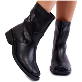 PA1 Botas cálidas sin cordones para mujer Black Calan negro