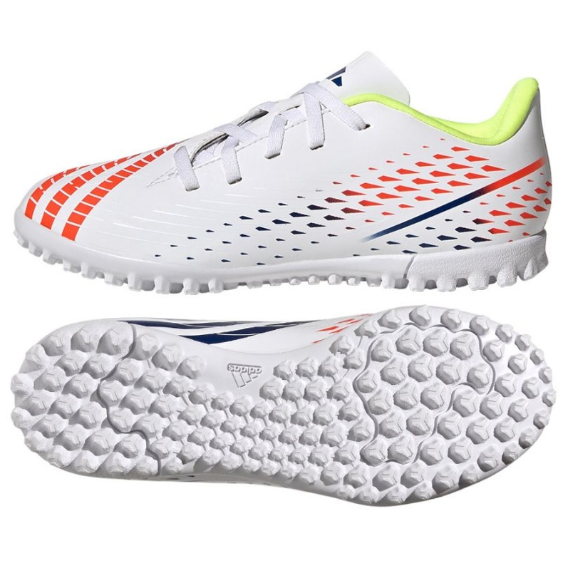 Adidas Predator Edge.4 V Tf Jr GV8496 zapatos de fútbol blanco blanco