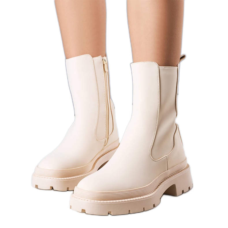 BM Botas con aislamiento beige mate de Coletta