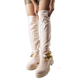 Botas altas beige de Rero