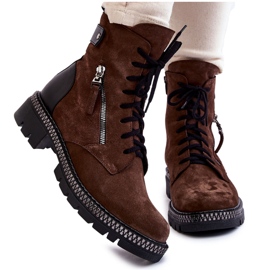 Botas Aislantes Ante Laura Messi 2508 Marrón