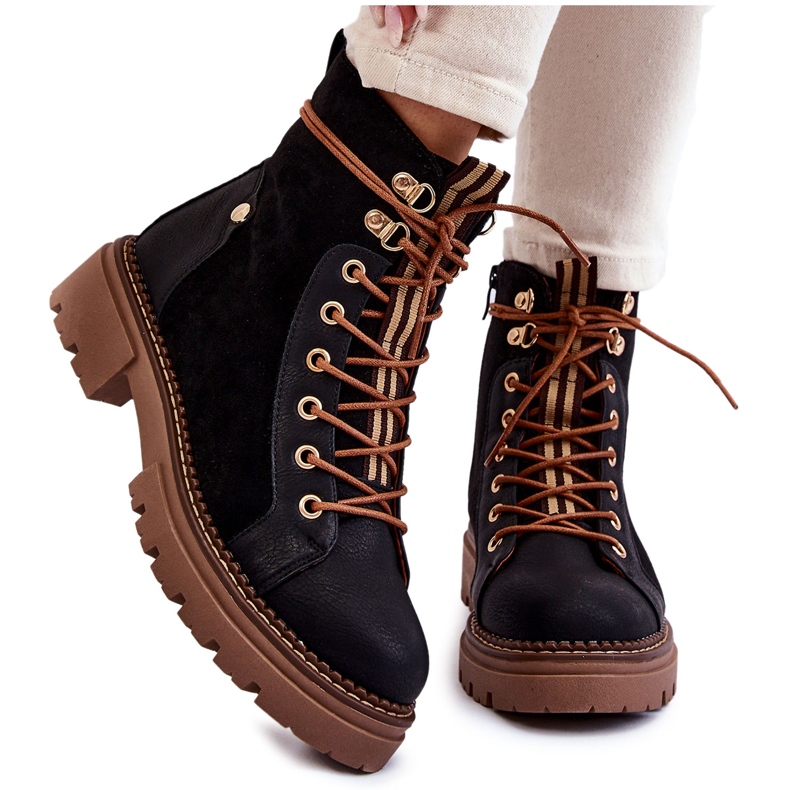 Botas Trapper Ante Negras Alette negro Botas Trapper Ante Negras Alette negro