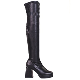 Botas altas Shelovet oversize negras para mujer negro Botas altas Shelovet oversize negras para mujer negro