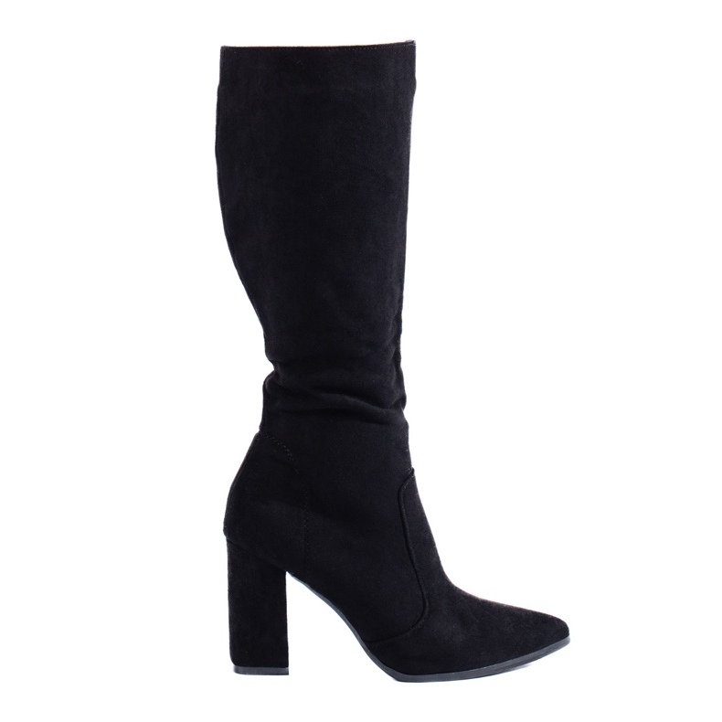 Botines de mujer Shelovet en ante ecológico negro