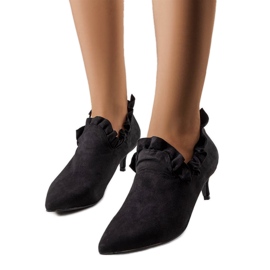 Zapatos negros con parte superior de Gavri
