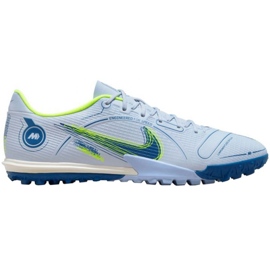 Nike Mercurial Vapor 14 Academy Tf M DJ2879-054 Zapatos de fútbol azul azul