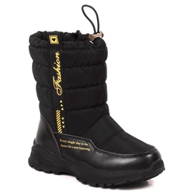 Botas de nieve con aislamiento de lana de oveja Miss Jr EVE391 negro