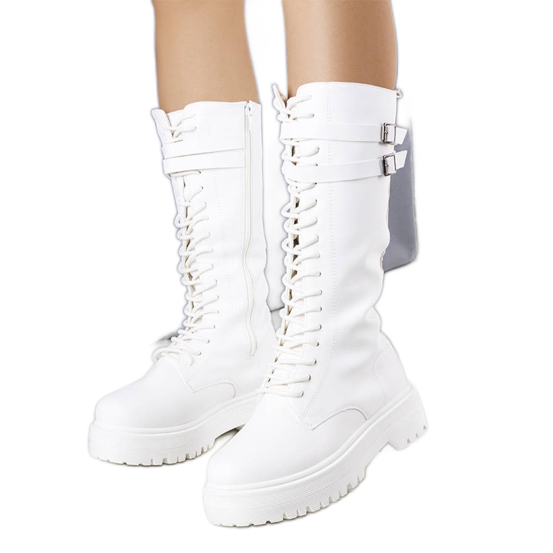 BM Botas altas Christopher blancas blanco