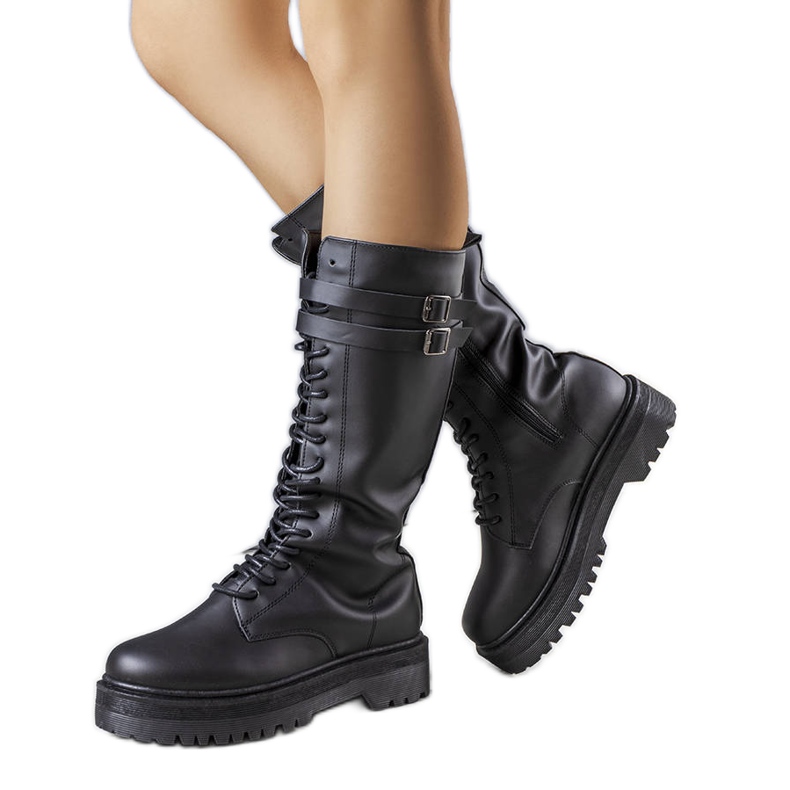 Botas altas negras de Christopher negro