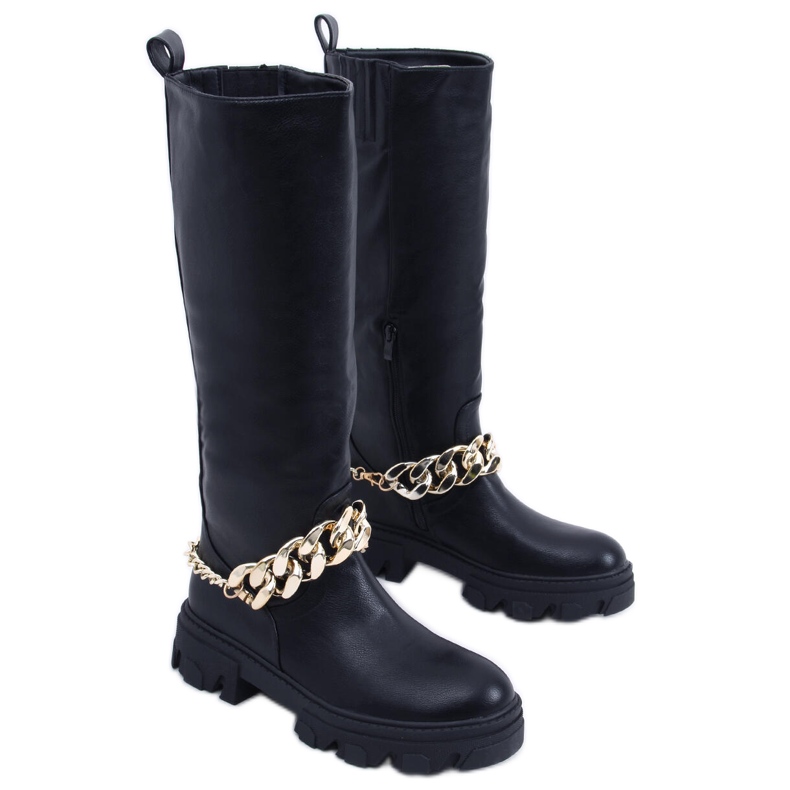 BM Botas de montar July Black con cadena negro