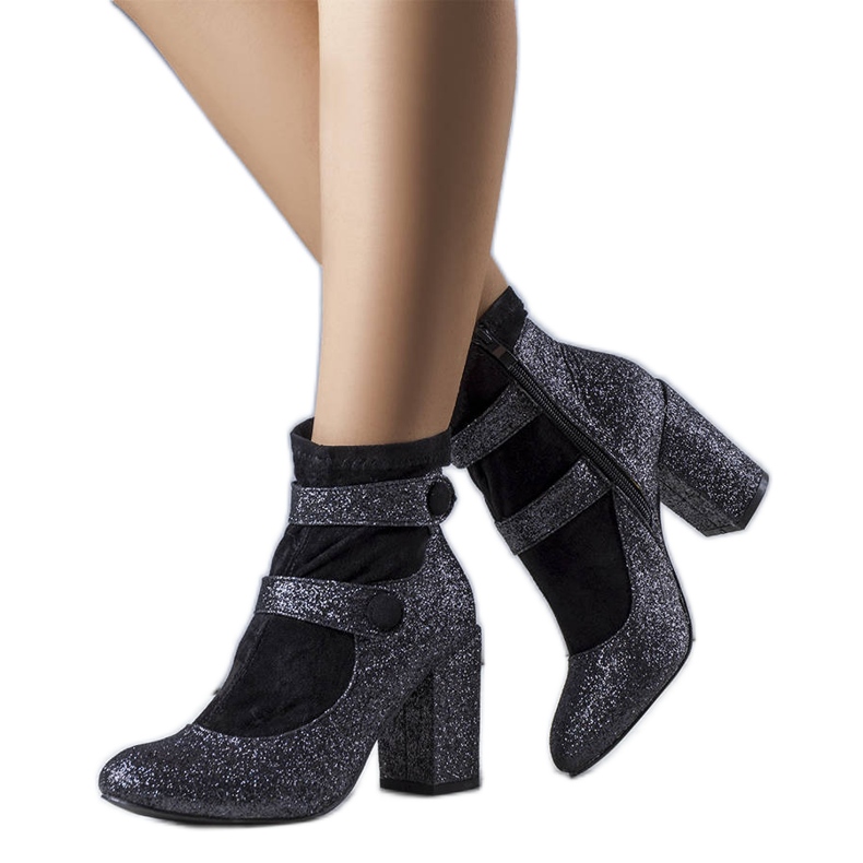 Botas Orlando brocado negro