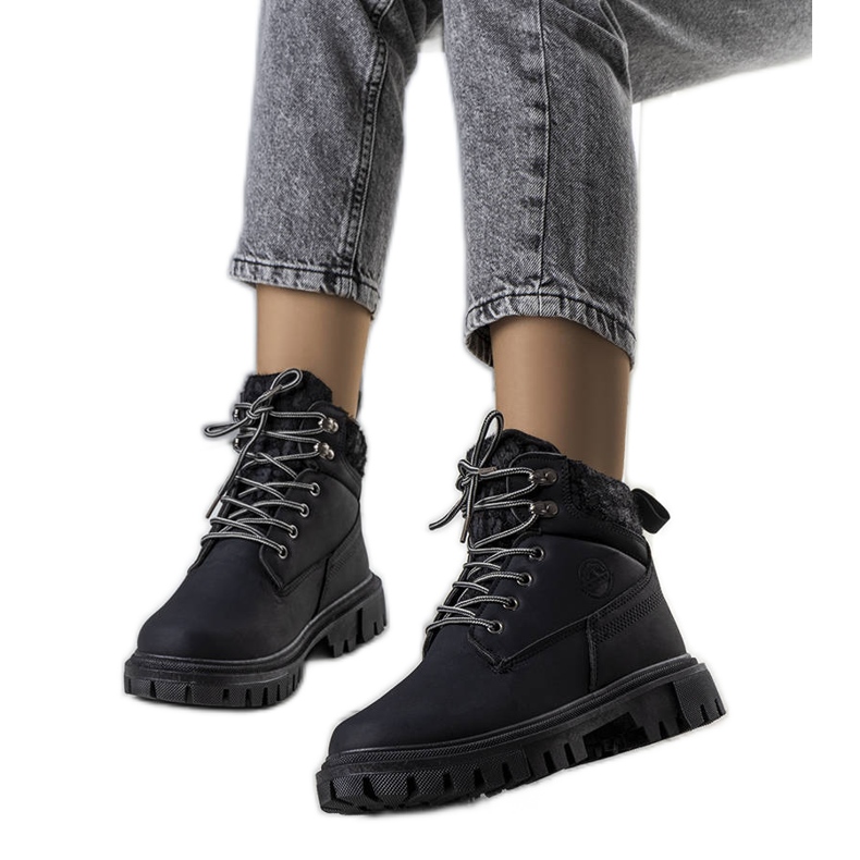 Botas de montaña negras de mujer Didians negro