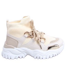 BM Deportivas estilo calcetín Watts Beige BM Deportivas estilo calcetín Watts Beige