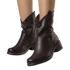 PA1 Botines con tachuelas marrones de Fermis marrón PA1 Botines con tachuelas marrones de Fermis marrón