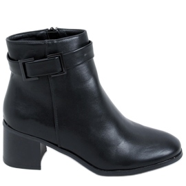 BM Botas negras de tacón Dolores negro