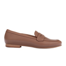 Marco Shoes Mocasines con adorno de piel beige