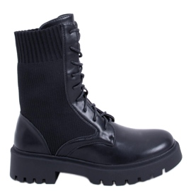 BM Botas con parte superior elástica Cass Black negro