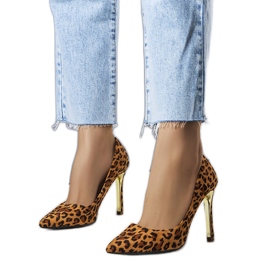 BM Zapatos de salón Centi leopardo marrón