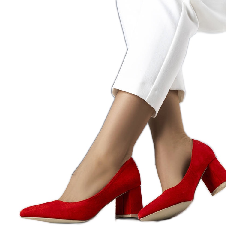 BM Zapatos de tacón rojos de Sadilla