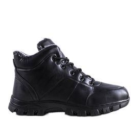 Botas Trenton insuladas lacadas en negro