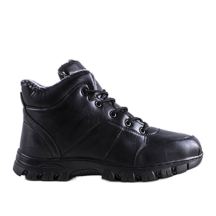 Botas Trenton insuladas lacadas en negro