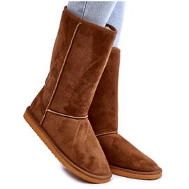 PA1 Reyma Botas altas de ante para la nieve con aislamiento para mujer Camel marrón